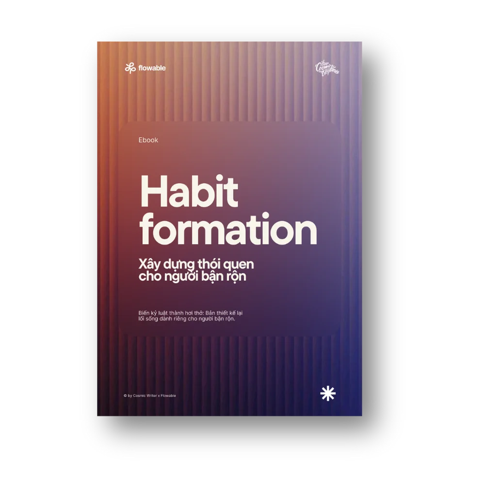 Bìa e-book Habit formation: xây dựng thói quen cho người bận rộn